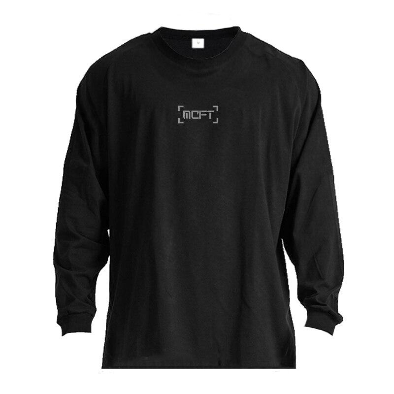 Muscleguys New Simple O-neck T-shirt Loose Spring and Autumn Clothes Men's Sports Running Thin Bottoming Shirt