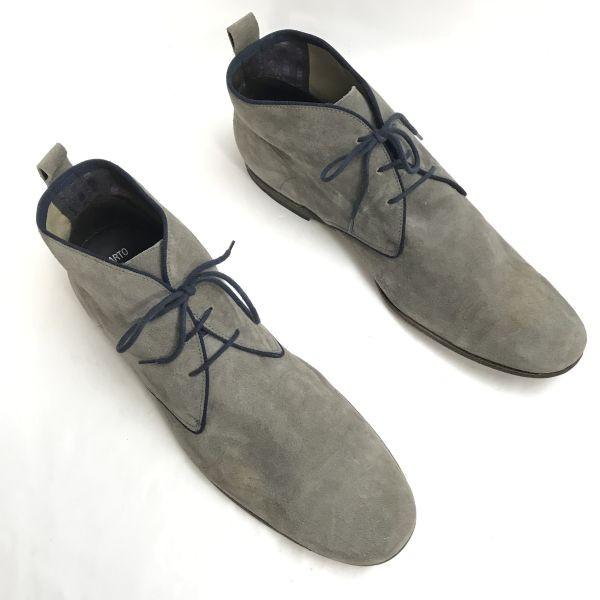 Lloyd suede leather chukka boots 10.5 28.5-29 gray Germany(USED)