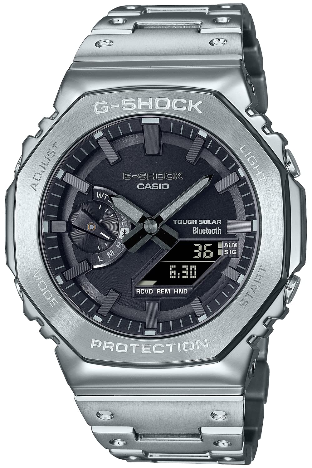

[Casio] Годинник G-Shock Full Metal Solar GM-B2100D-1AJF чоловічий срібний з Bluetooth