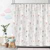 Beautiful Love Rainbow Shower Curtain Gift Idea Bohemian Printed Pattern Polyester Fabric Bath Curtain Bathroom Decor With Hooks