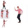 Where's Wally Halloween Costume Fun And Smart Uk Anime Cos Dress-up Outfit