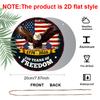 2D Flat 1pc Aluminum Independence Day-Themed Soaring Eagle Wall Decor 7.87 inches x 7.87 inches Patriotic Decor Suitable for hanging on front doors