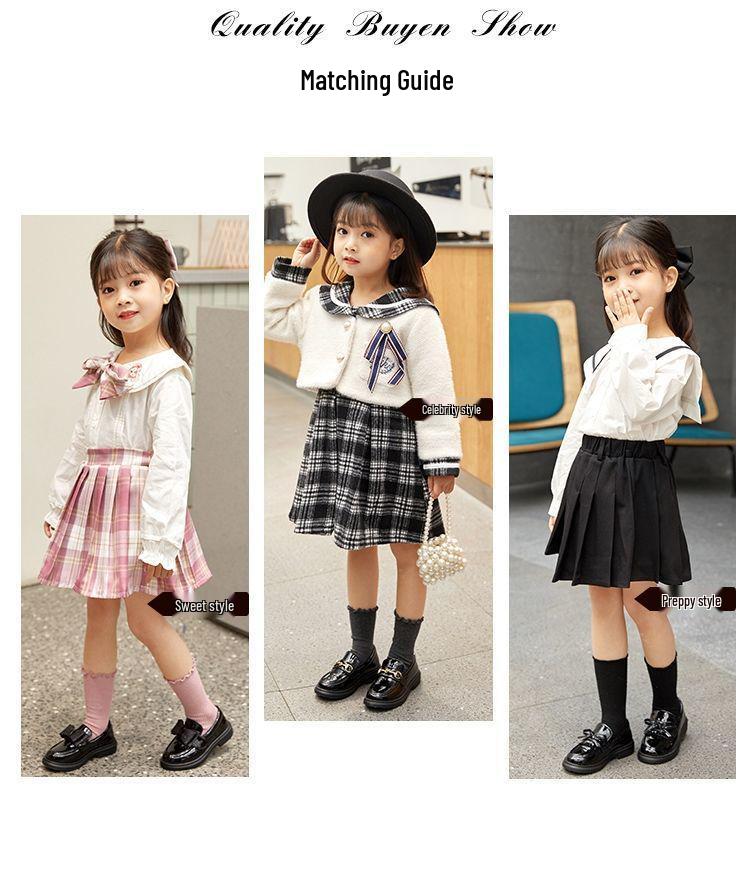 Mädchen Retro Lackleder Slipper - Koreanischer Stil Frühling & Herbst Prinzessin Auftrittsschuhe