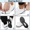 10 Pairs Universal Ice Cleats,Non Slip Gripper Spikes, 5 Steel Studs Crampon Ice