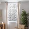 Window Privacy Film Bamboo Frosted Window Decal Static Cling Window Film for Kitchen, Office, Living Room