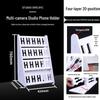 Multi-Camera Phone Holder: Floor & Desktop Stand with Charging Capability