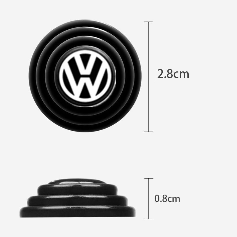2026 Hot Valve Stems Caps Car Silicone Door Shock Stickers Absorber Soundproof Buffer Pier For VW Volkswagen Golf Polo Passat Tiguan Tour