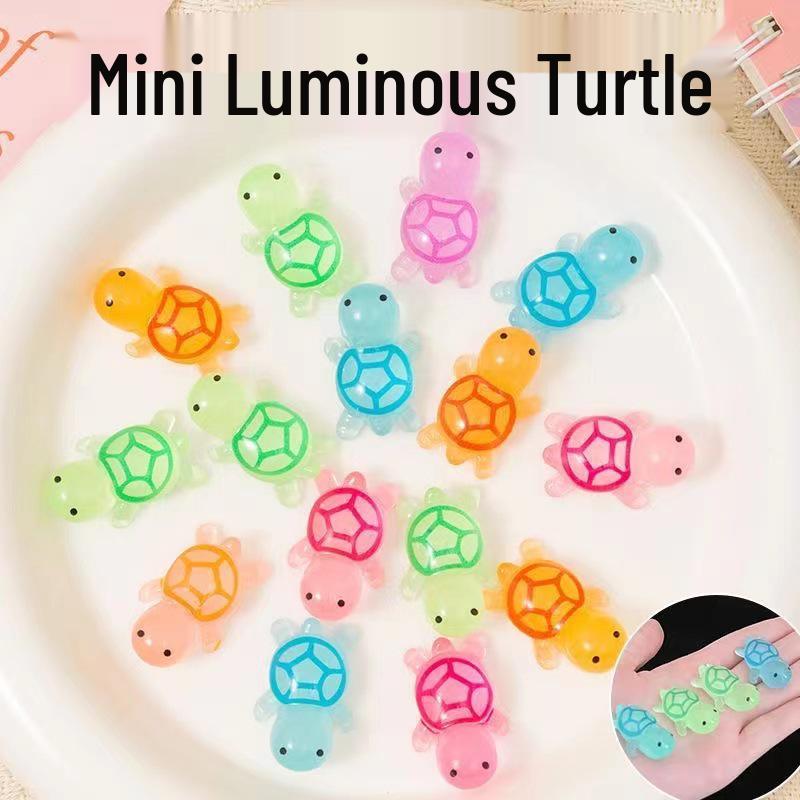 

8,6 см Светящаяся Гигантская Дедушка Черепаха: Милое самодельное украшение из смолы