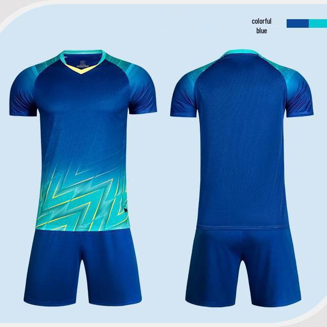Men's Quick-Dry Football Jersey Set with Number Print for Adults and Kids