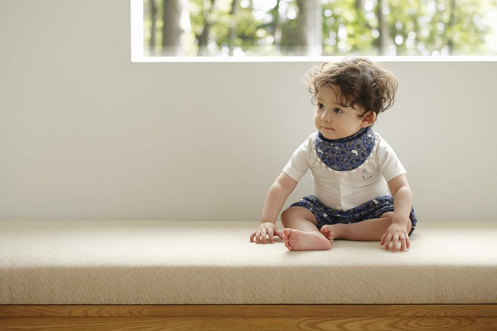 DADWAY MOOMIN BABY Hanky 1 piece APMB006030100 Bib, Momi, White, (x 1)