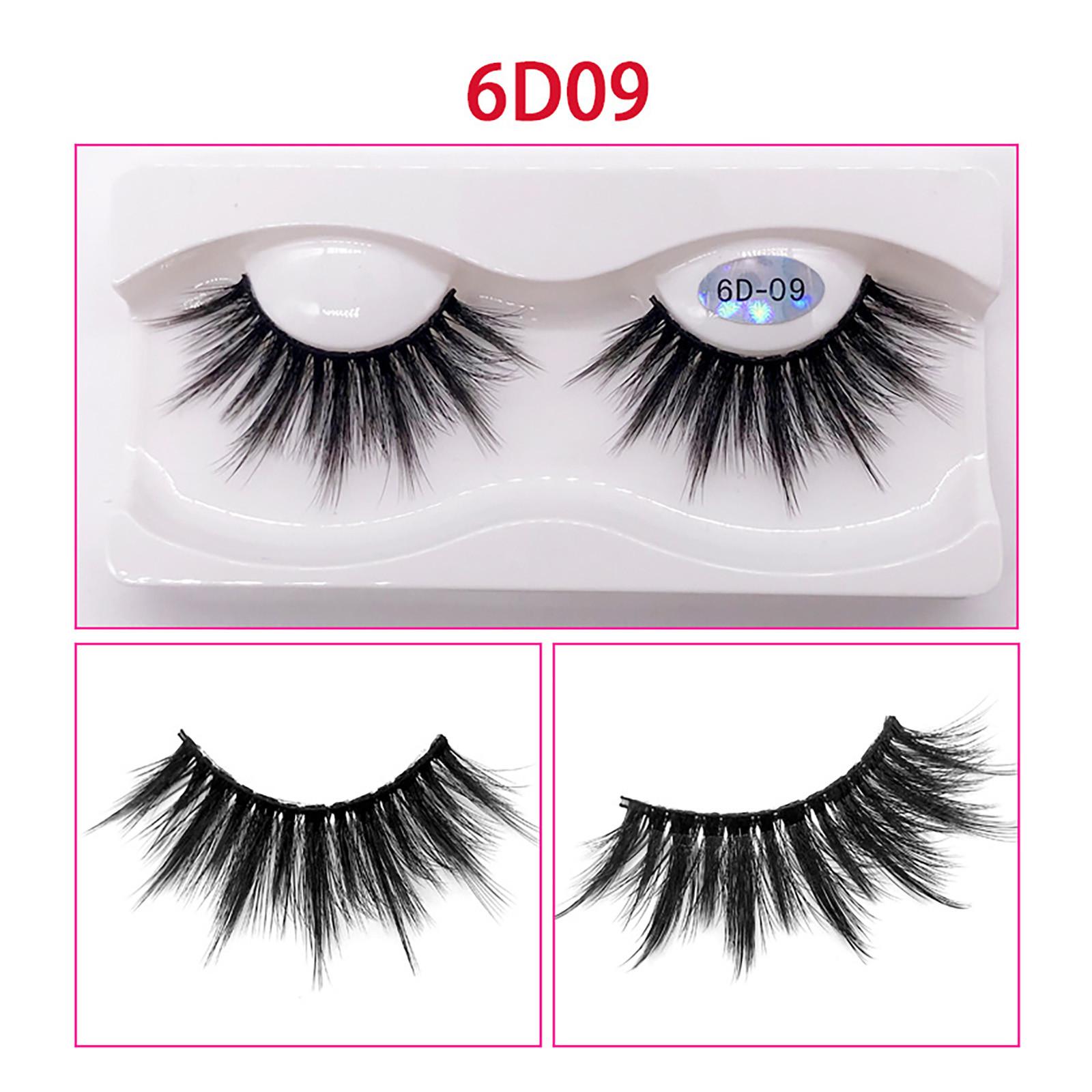 

25MM Накладні вії Натуральні багатошарові хімічні волокна Накладні вії Вії чорний