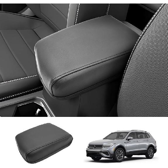2018-2023 2024 Накладка на центральную консоль для VW Tiguan (S/SE/SE R-Line Черный/SEL R-Line), Водонепроницаемый и удобный кожаный подлокотник на консоль Tiguan 2025 for VW Tiguan (Leather)