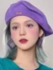 Wool knitted beret spring and autumn painter's hat shows the face, small and thin design sense, high-end hat autumn