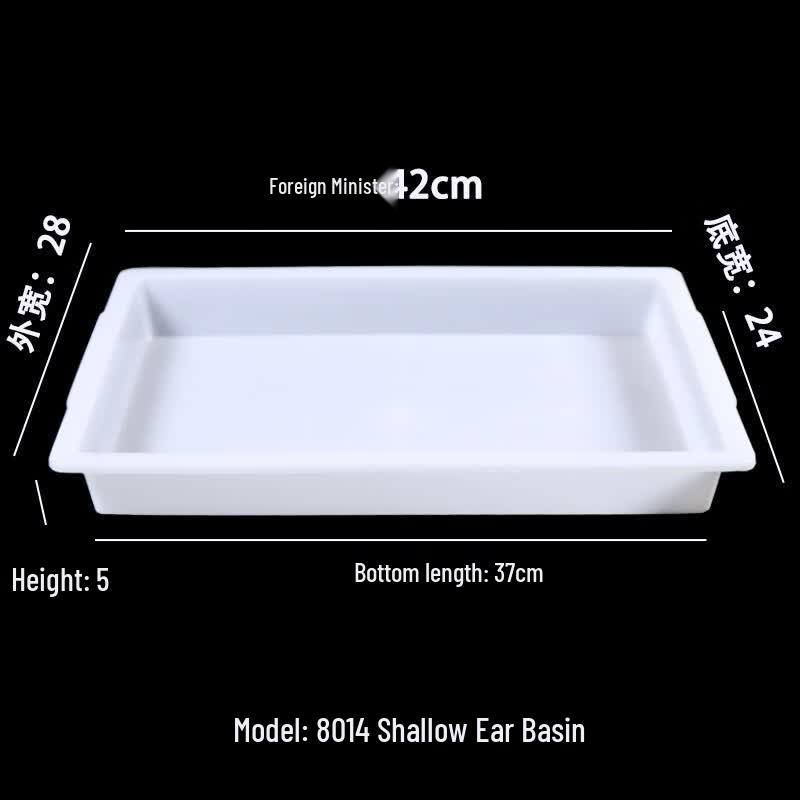 Rectangular Thick Plastic Food Storage Tray