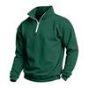 Men's Casual Quarter-Zip Stand Collar Sweatshirt