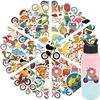 50 Animal Food Stickers for Bicycles Decorate Notebook Suitcase DIY Stickers