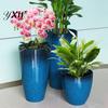 Contenedor Grande para Plantas Maceta Profunda Cerámica de Imitación con Agujero de Drenaje Resina Monstera Elegante Decoración de Porche Maceta Plato para Interiores