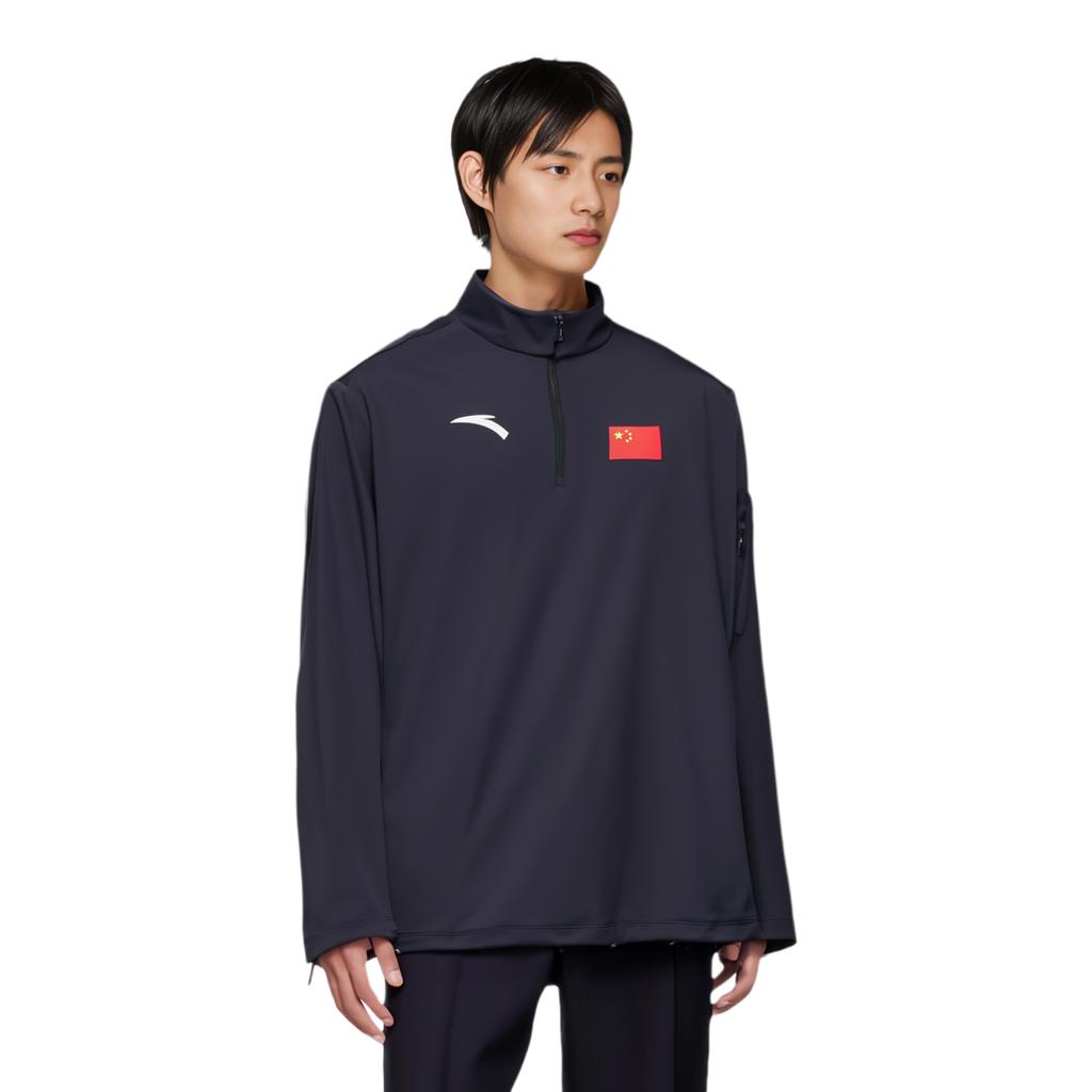 Anta Sports Quick-Dry Casual Comfortable Versatile Long Sleeve Hoodie Men hoodies Legendary-Blue 452440115-2