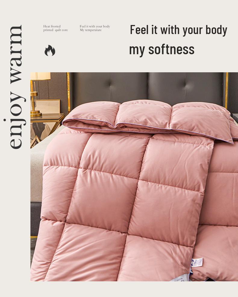 Hotel Luxury Microfiber Quilt - Thick Warm Winter & Spring/Autumn Comforter for All Seasons
