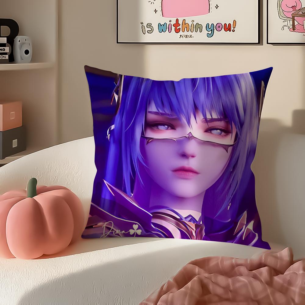 

Fantasy Anime DDivine Seal Throne Cushion Cover Pillowcase Short Plush Invisible zipper Room Sofa Cushion Cover 30X30cm