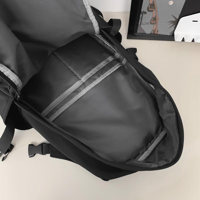 Einfarbig Schultasche College-Stil Männer Leichter wasserdichter Rucksack Frauen Klasse Pendlerrucksack