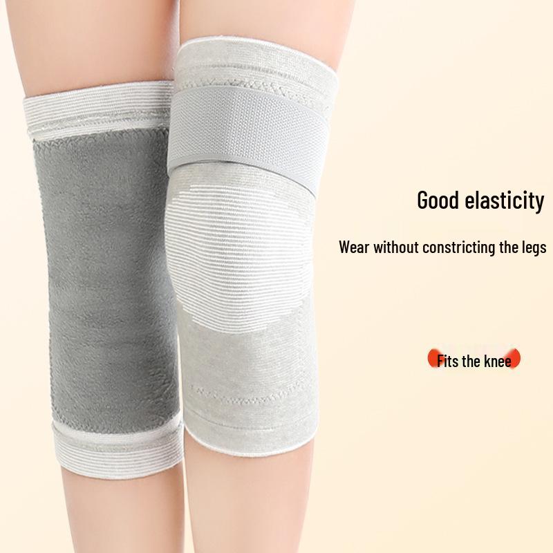 Fleece-Lined Knee Sleeves for Elderly: Warm, Thick, Seamless Cold Protection for Joints in Winter
