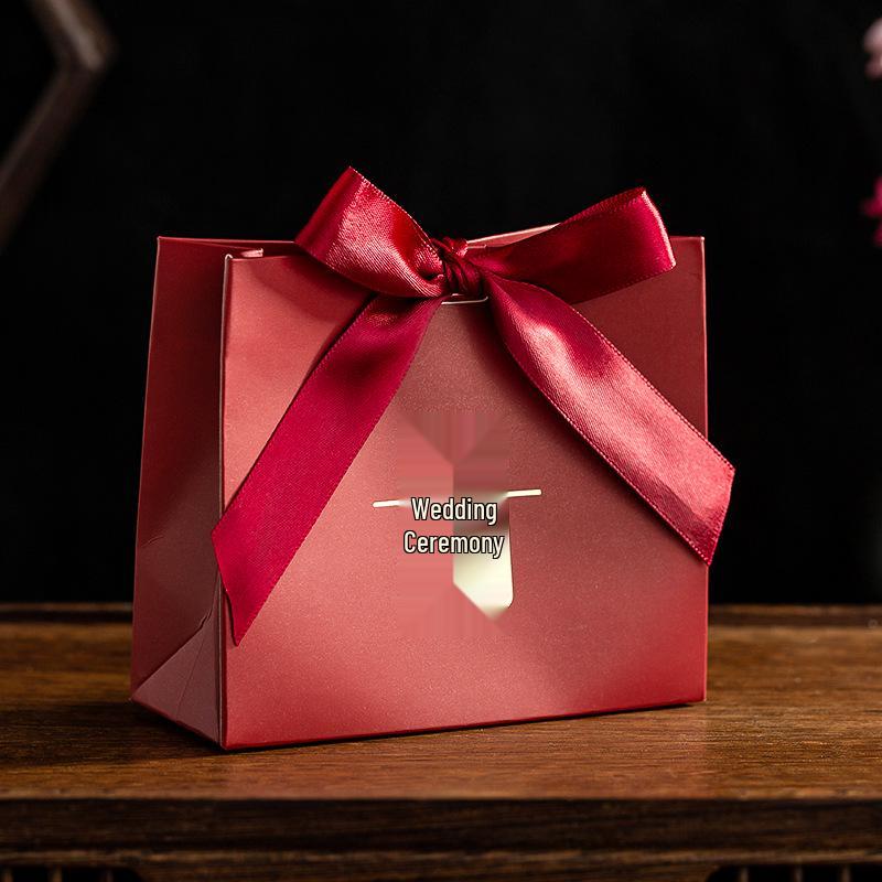 2025 European Style Wedding Candy Handbag Box - Elegant and Fresh Design