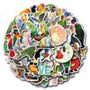 55pcs Cartoon Animal Parrot Stickers for Water Bottles, Planners, Laptops, and Stationery. Waterproof Graffiti Decals.