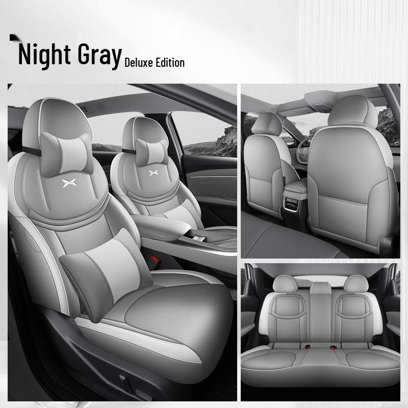 XPeng MONAM03 Leather Car Seat Cushion Set - Universal All-Season Full Coverage for Five Seats