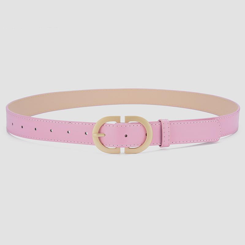 Trendy Minimalist Women's Pu Leather Belt Unique Fashionable Color Options Available