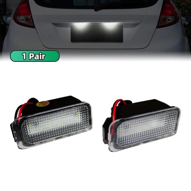 2pcs Car LED License Lamp For Ford Kuga S MAX Mondeo MK4 MK5 MK2 Fiesta JA8 For C-MAX For Galaxy WA6 For Kuga