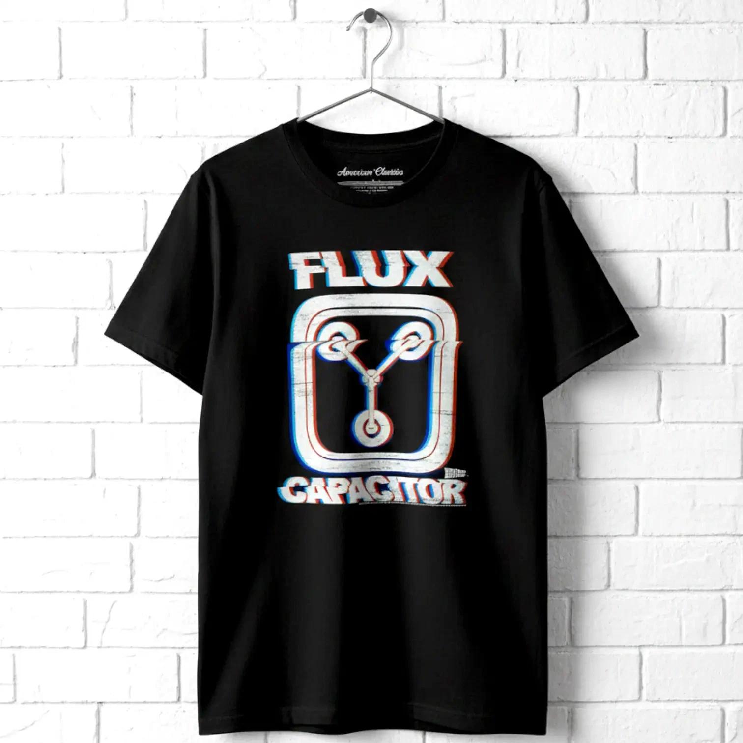 Back to The Future Flux Capacitor Glitch Men s T Shirt L