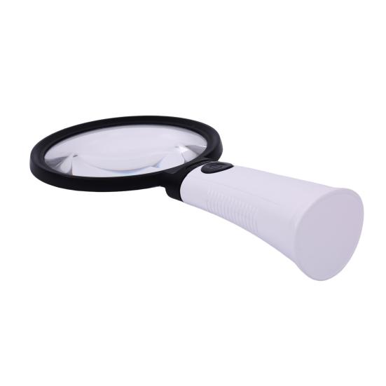 Handheld Magnifier with LED Lights Color Temperature Adjustable Compact Size Portable Lighted Magnifying Glass
