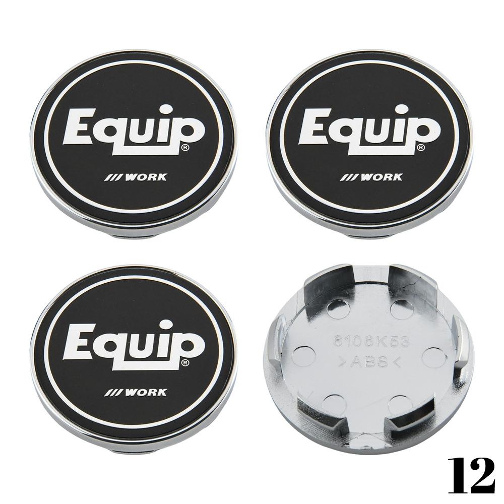 4PCS WORK Center Cap 53mm & 54mm Wheel Caps MEISTER VS EQUIP Emblem Wheel Cover Cap Hubcaps Car Rim Accessories