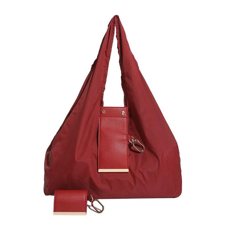 

1PCS Nylon Stylish Travel Keychain Storage Bag, Large Capacity Eco-friendly Convenient Shopping Bag, Pendant Accessory Bag