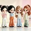 Candy Color Flared Wide Leg Trousers Azone OB22 OB24 Dolls Casual Streetwear Style