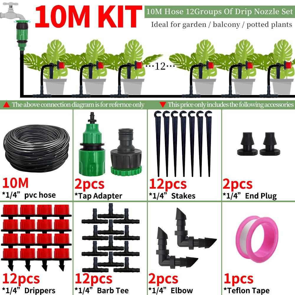 Garden Irrigation Set, Flower Pot Irrigation Tool, Outdoor Garden DIY Watering Device, Automatic Flower Watering Device, Drip Irrigation Set