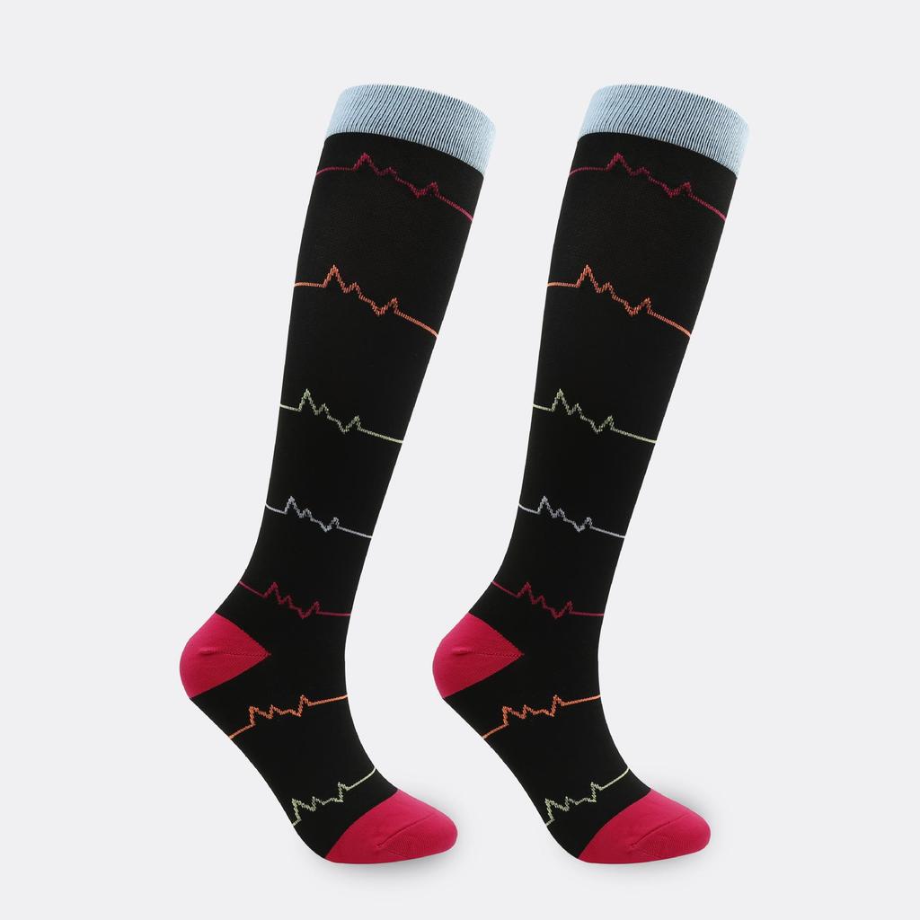 33 Styles: Sports Compression Long Socks - Elastic & Colored