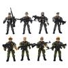 8 Peças/conjunto Figuras de Ação Militares do SWAT para Meninos Brinquedos de Jogo de Combate Articulações Móveis Modelo de Soldados Militares Brinquedo para Presentes de Crianças