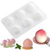 3D Fruit Shape Peach Silicone Mold Non-Stick Surface Mousse Cake Mould Baking Tools Home Baking