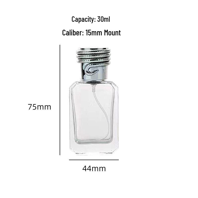 Clear Glass Perfume Spray Bottle for Cosmetic Samples