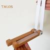Faltbarer Kleiderbügel aus Holz, Türhaken mit Anti-Rutsch-Clip, faltbares Design, einfache Installation, multifunktionaler Aufbewahrungshaken, Tür-Wäschebügel