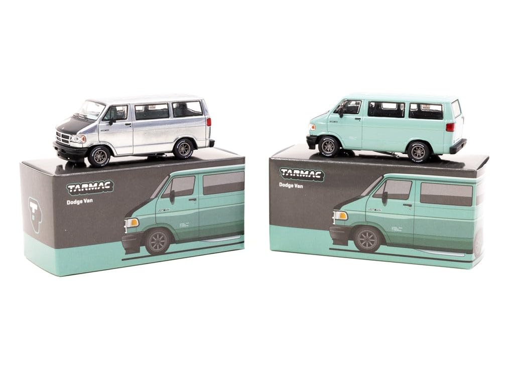 TARMACWORKS Dodge Van Light Green Finished Model 1/64 T64G-TL032-LG