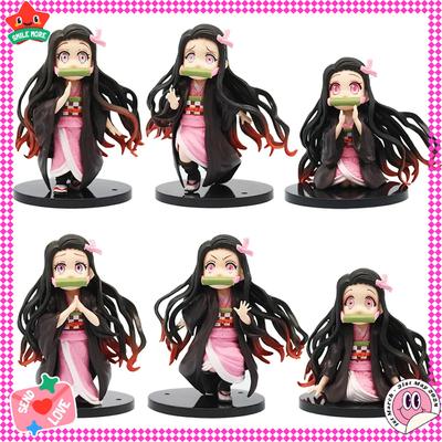 6 Stück Demon Slayer (Kimetsu no Yaiba) Figuren-Set - Tanjirou/Zenitsu/Nezuko PVC Action-Figuren, Perfekt für Sammlung & Zimmer