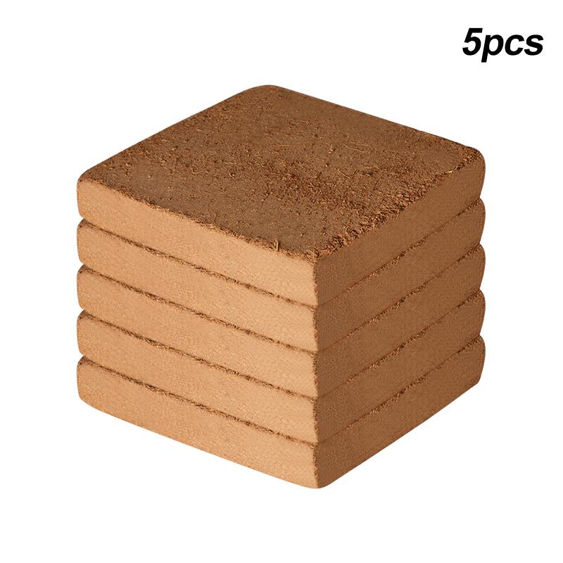 

1/3/5 шт. Универсальный блок из органического волокна для овощных растений, набухающий в воде, спрессованный блок из кокосовых отрубей для рассады во дворе