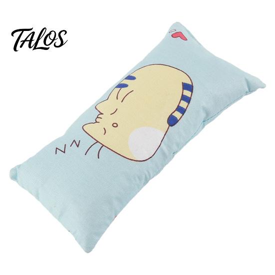 Independent Play Cat Toy Cuddle Pillow Toy, Catnip with Silver Vine, Crinkle Kitten Kicker Rustling Scratch Cute Print Snuggle for Indoor Cats Biting