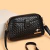 Kangaroo Woven Small Square Bag, Women's Fashion Crossbody Shoulder Bag