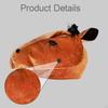 Horse Head Headgear Party Dress up Hat DIY Headdress Cover for Role Play Stage Performances