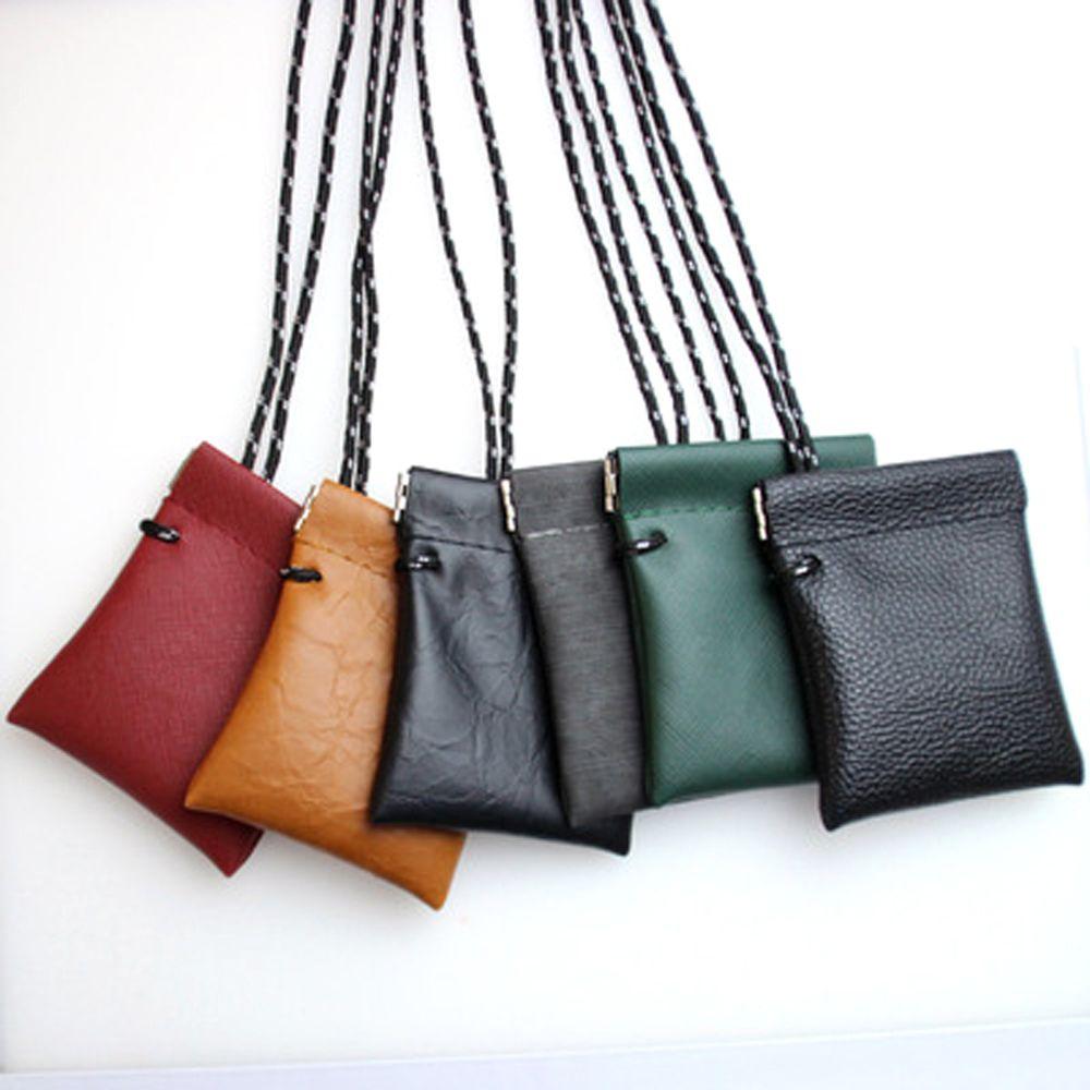 

Women Mini Wallet Card Case Portable Lanyard Earphone Bag Coin Purse Key Case 2