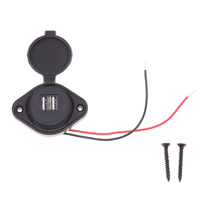 3.1A Dual Usb Charger Socket Car Charger Dual Waterproof Adapter Power Socket